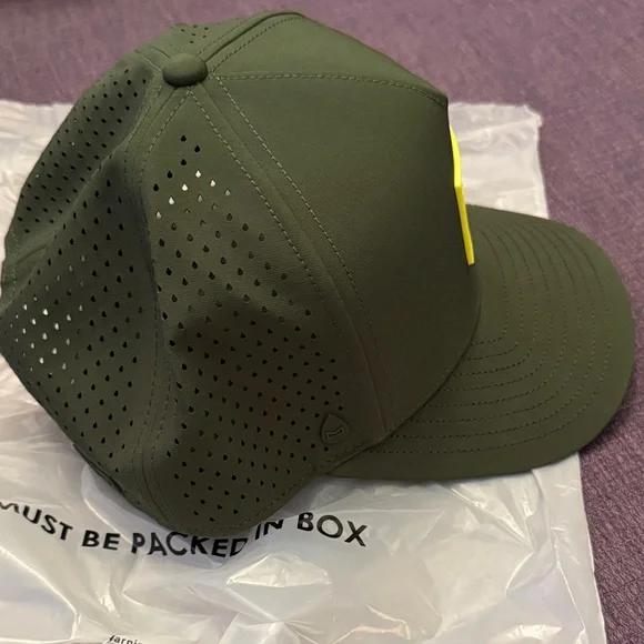 Melin Classic Odyssey Stacked Green Cap with Yellow Logo - Picture 13 of 13